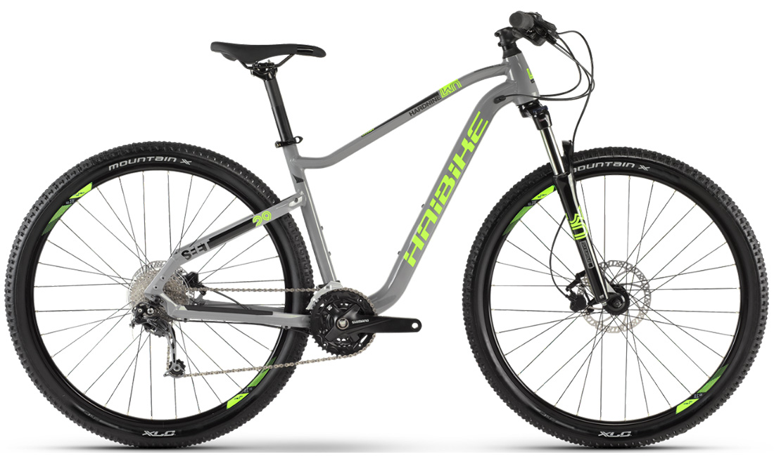 Фотография Велосипед Haibike SEET HardNine 4.0 29" (2020) 2020 Серо-зеленый